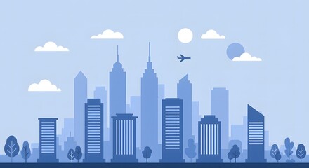 Fototapeta premium new york city skyline