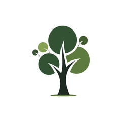 Green Nature Tree Symbol