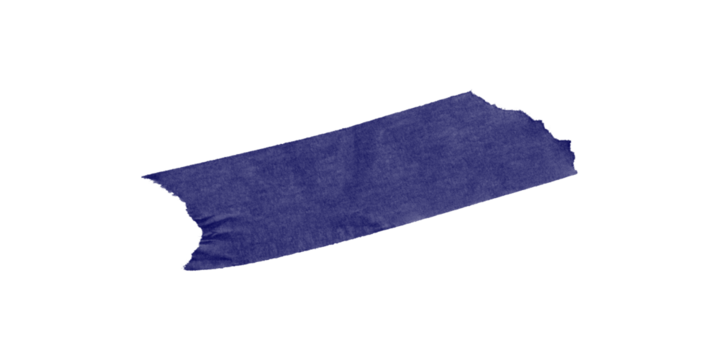 Isolated dark blue irregular geometric shape on a black background in a simple graphic design style