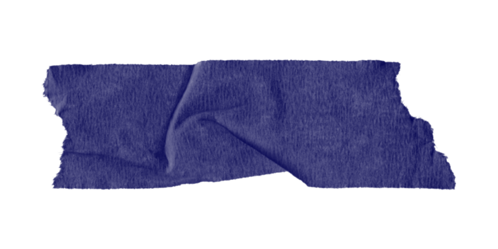 A dark blue irregular shape against a black background creating a stark contrast and simple design