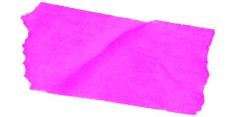 A bright pink rectangle shape isolated against a stark black background in a simple illustration