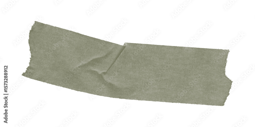 Fototapete a solid olive green rectangular shape on a black background with pixelated edges visible