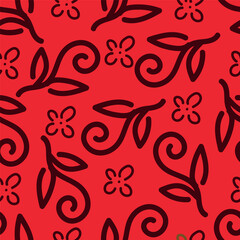 digital printing textile pattern wallpaper flower allover