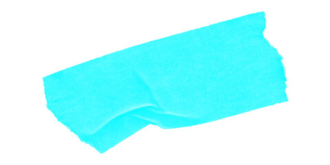 A cyan rectangle shape with jagged edges on a black background in a simple digital illustration