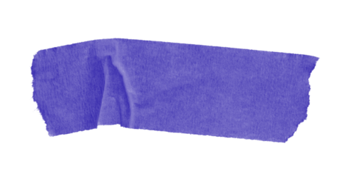 A solid blue rectangular shape isolated against a stark black background in a simple composition