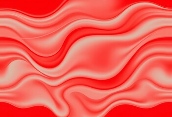 Obraz premium Seamless red vector wavy abstract background with organic flowing lines , organic, flow