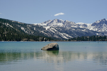lake, mountains, landscape,