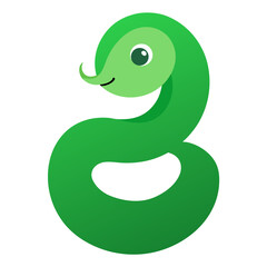 Cute Snake: Minimal Vector

