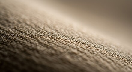 Texture of elegant beige woven fabric, perfect for backgrounds.