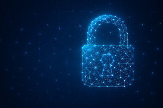 Illustrazione lucchetto cyber sicurezza, lucchetto password, privacy