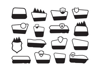 Customizable National Park Sign vector bundle, Customizable National Park Sign clipart, Customizable National Park Sign silhouette.	
