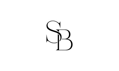 SB initial letters, monogram logo