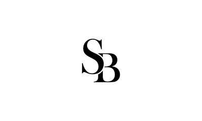 SB initial letters, monogram logo