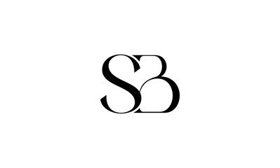 SB initial letters, monogram logo