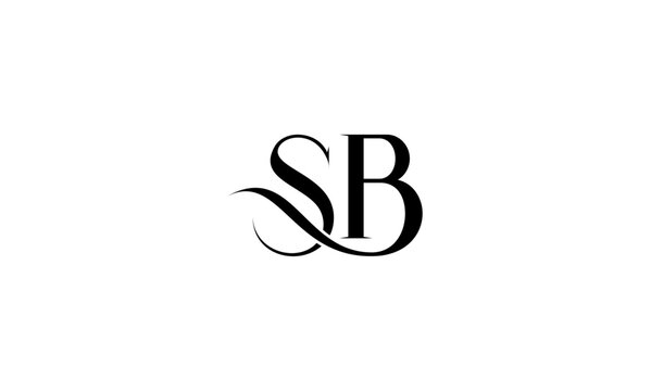 SB initial letters, monogram logo