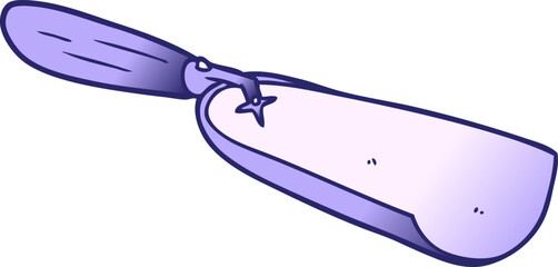 cartoon coal shovel in bright neon color