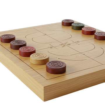 Discover the Ancient Game of Nine Mens Morris A Stunning Wooden Board Game