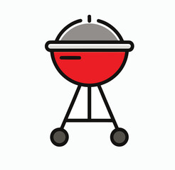 barbecue grill vector illustration