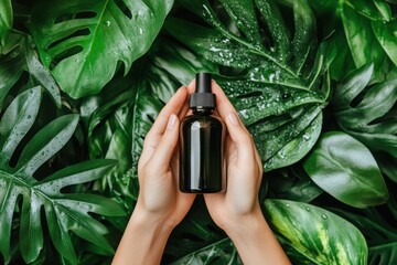 Black cosmetics jars mockup, featuring refillable cosmetic containers and beauty products