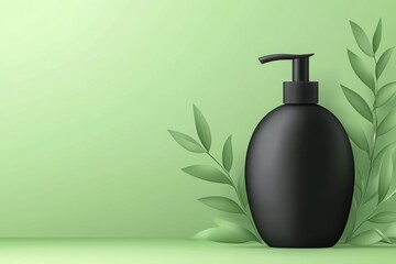 Black cosmetics jars mockup, featuring refillable cosmetic containers and beauty products