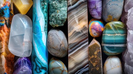 Close-up photograph of a vibrant rock formation showing intricate textures and vivid colors.