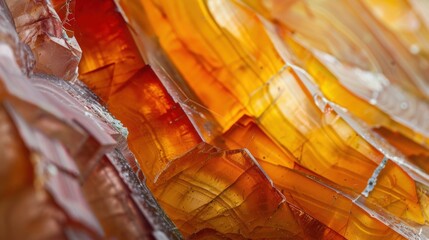 Close-up macro photograph of a vibrant rock formation showing intricate textures and vivid colors.