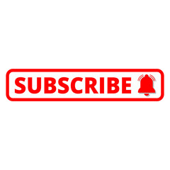 Web and app subscribe button for online followers vector