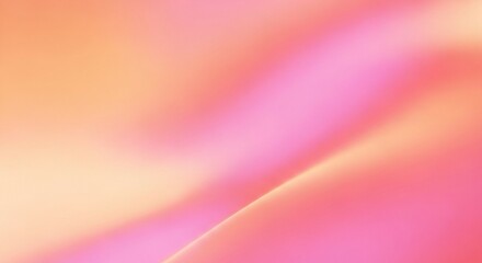 Abstract pink peach wave gradient background 