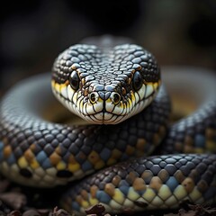 Fototapeta premium Close-up portrait of a snake.
