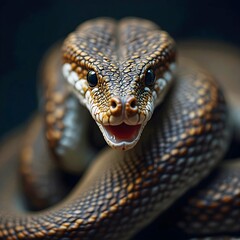Fototapeta premium Close-up portrait of a snake.