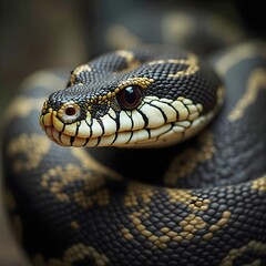 Fototapeta premium Close-up portrait of a snake.