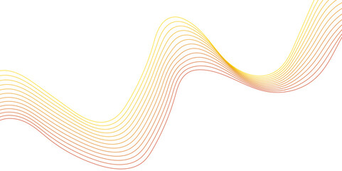 Abstract wavy lines for science, music technology futuristic, banner, business, template, flyer design. Abstract wavy lines gradient vector line blend element. Frequency sound wave lines and twisted
