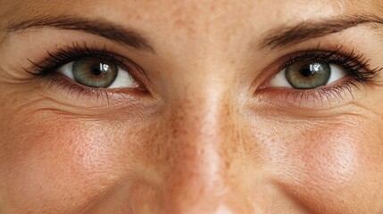 Fototapeta premium Close-up of a woman's eyes and face