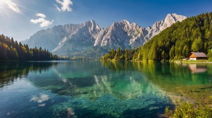 lake in the mountains