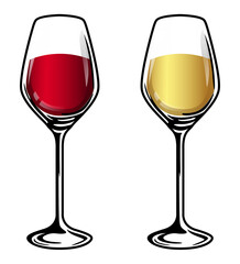 set isolated of Champagne wine stock png vector illustration