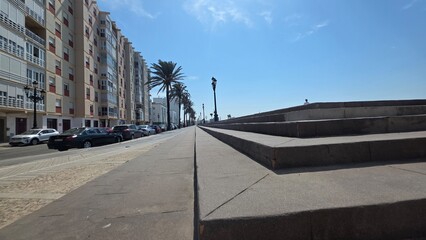 detail and landscape of cadiz, spain
