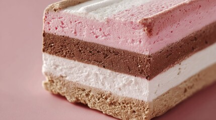 Close-up of layered dessert