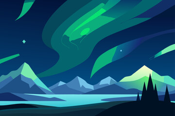 vector illustration of a tropical island