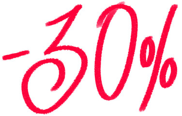 Fototapeta premium Thirty percent off