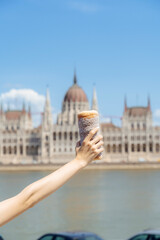 Fototapeta premium Celebrating Budapest with Kürtőskalács