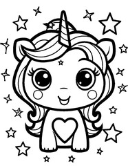 vector illustration of coloring pages