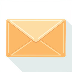 Cute envelope flat vector