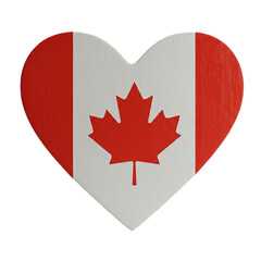Obraz premium Canadian Pride Heartfelt Symbol of Canada