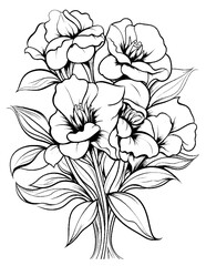 vector illustration of coloring pages