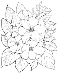 vector illustration of coloring pages