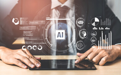 AI assistant with LLM, big data, machine learning, and generative AI powers prompt engineering and...