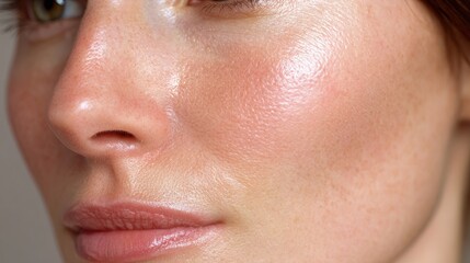 Close-up of woman's face