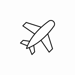 airplane flight mode icon sign vector