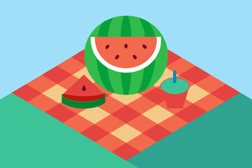 watermelon on a plate