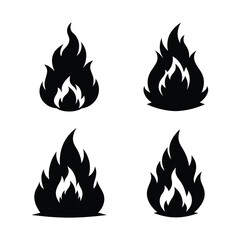 set of fire icons